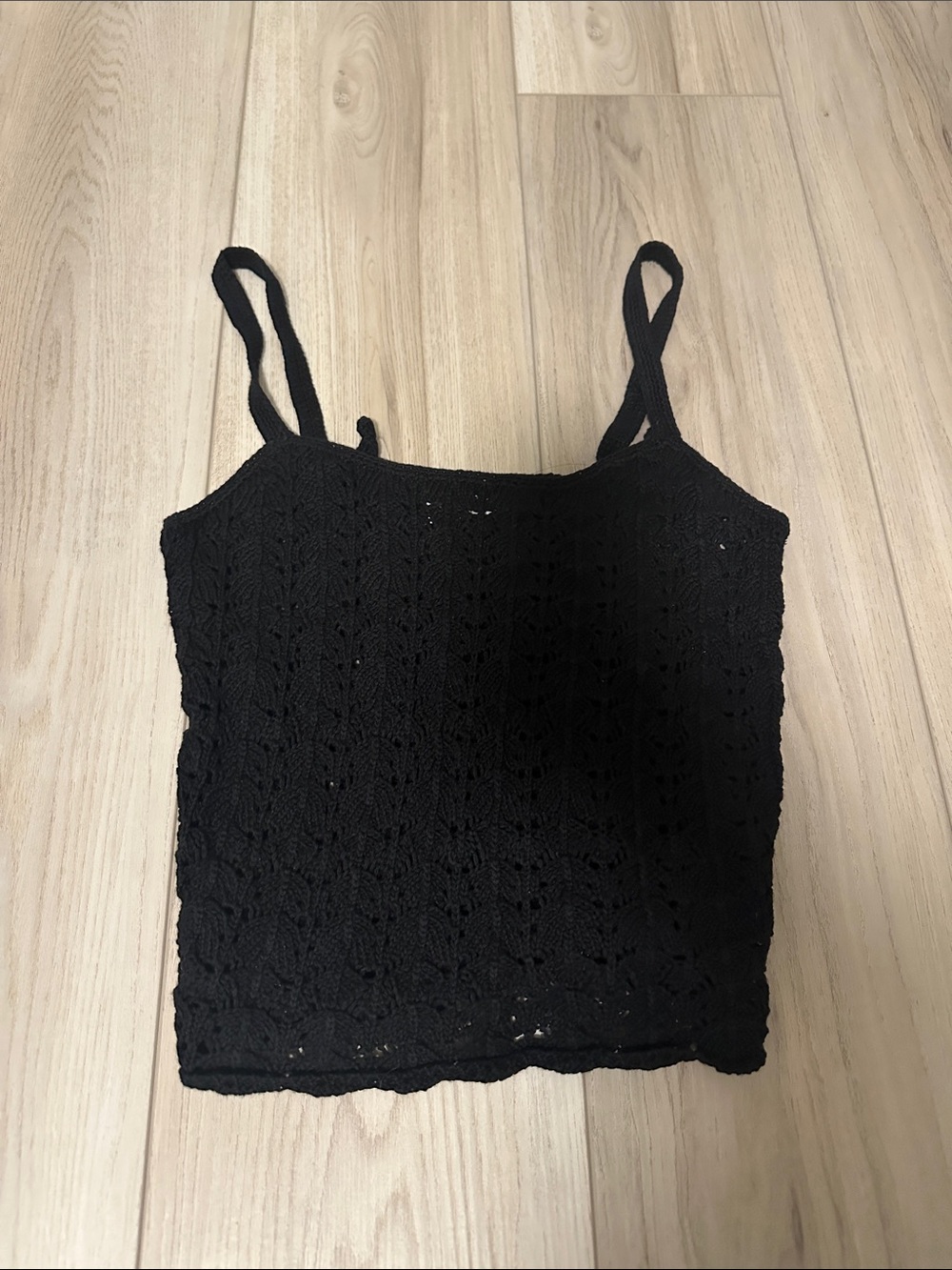 Wilfred Black Crochet Knit Camisole No Tag but Never Worn